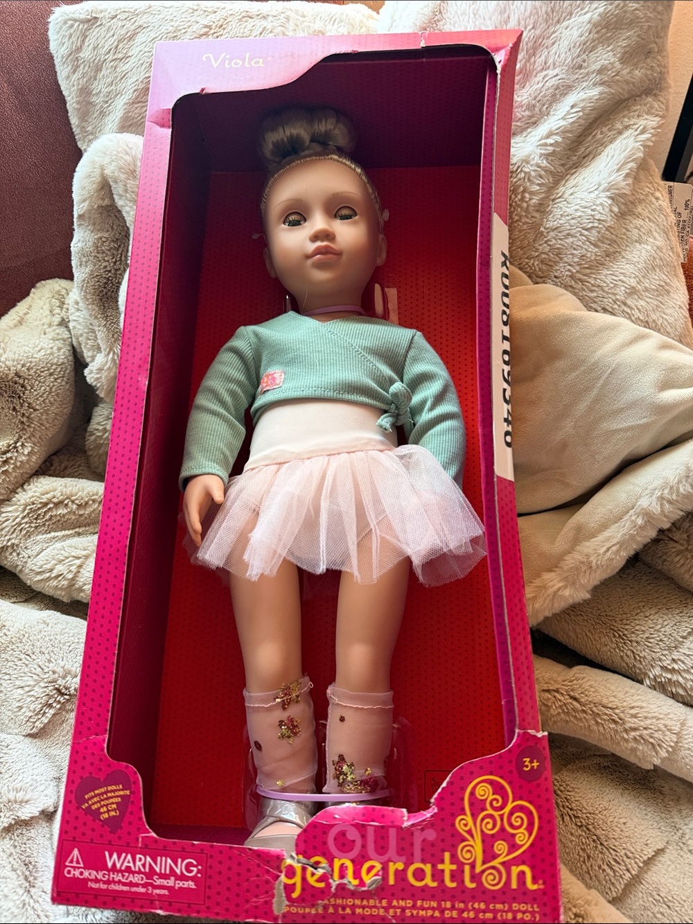 Our Generation Viola Ballerina Doll in Mint Green and Pink